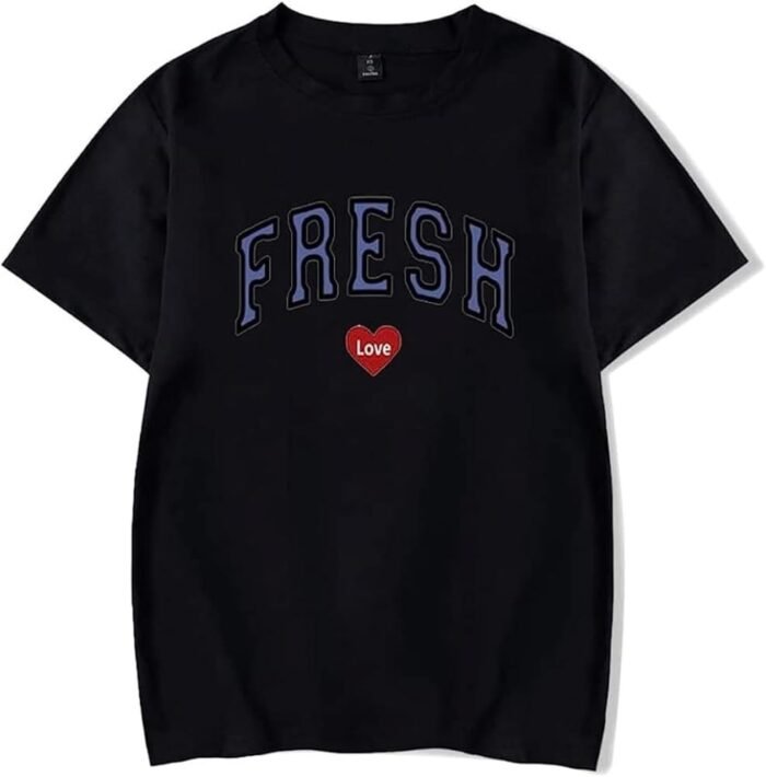 FRESH LOVE BOYFRIEND T SHIRT (BLACK)